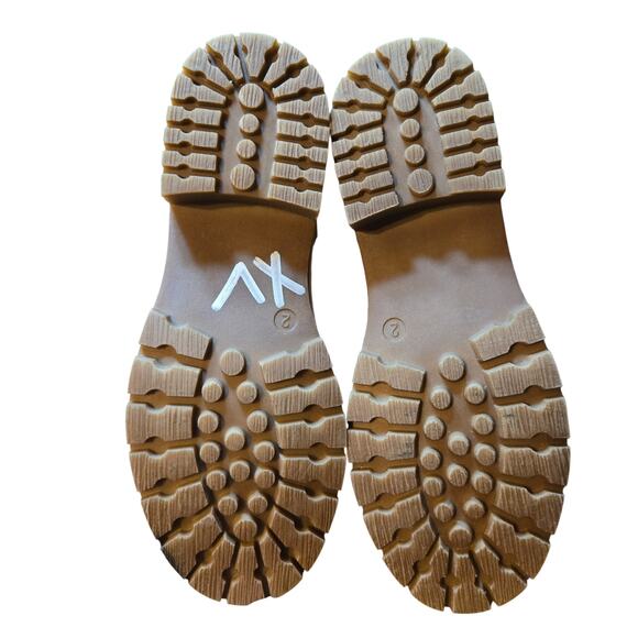 Sophie 17 Brown Size 2 Girl's Insulated Water Resistant Combat Boots Shoes Child - Picture 6 of 7